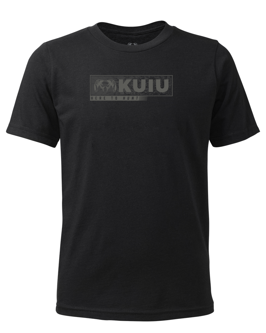 Youth Here to Hunt Gritstone T-Shirt | Black